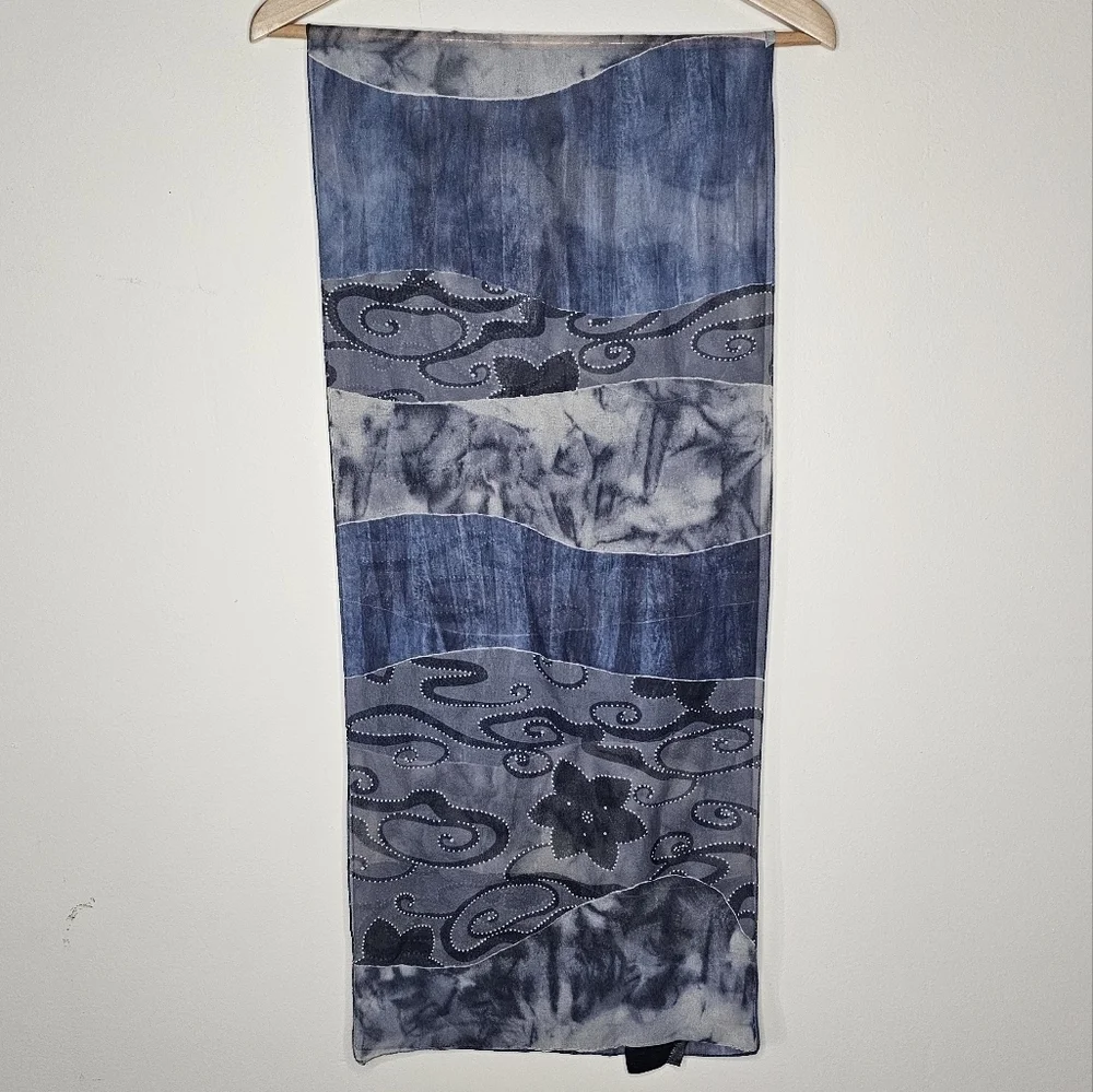 Vintage Tie Rack Art of the Scarf %100 Polyester Scarf Made in Italy